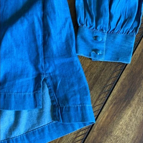 Crown & Ivy solid ruffle neck top - Picture 7 of 9